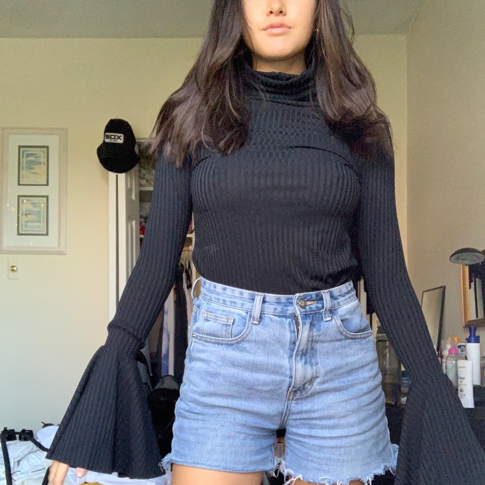 70’s inspired nasty gal turtleneck